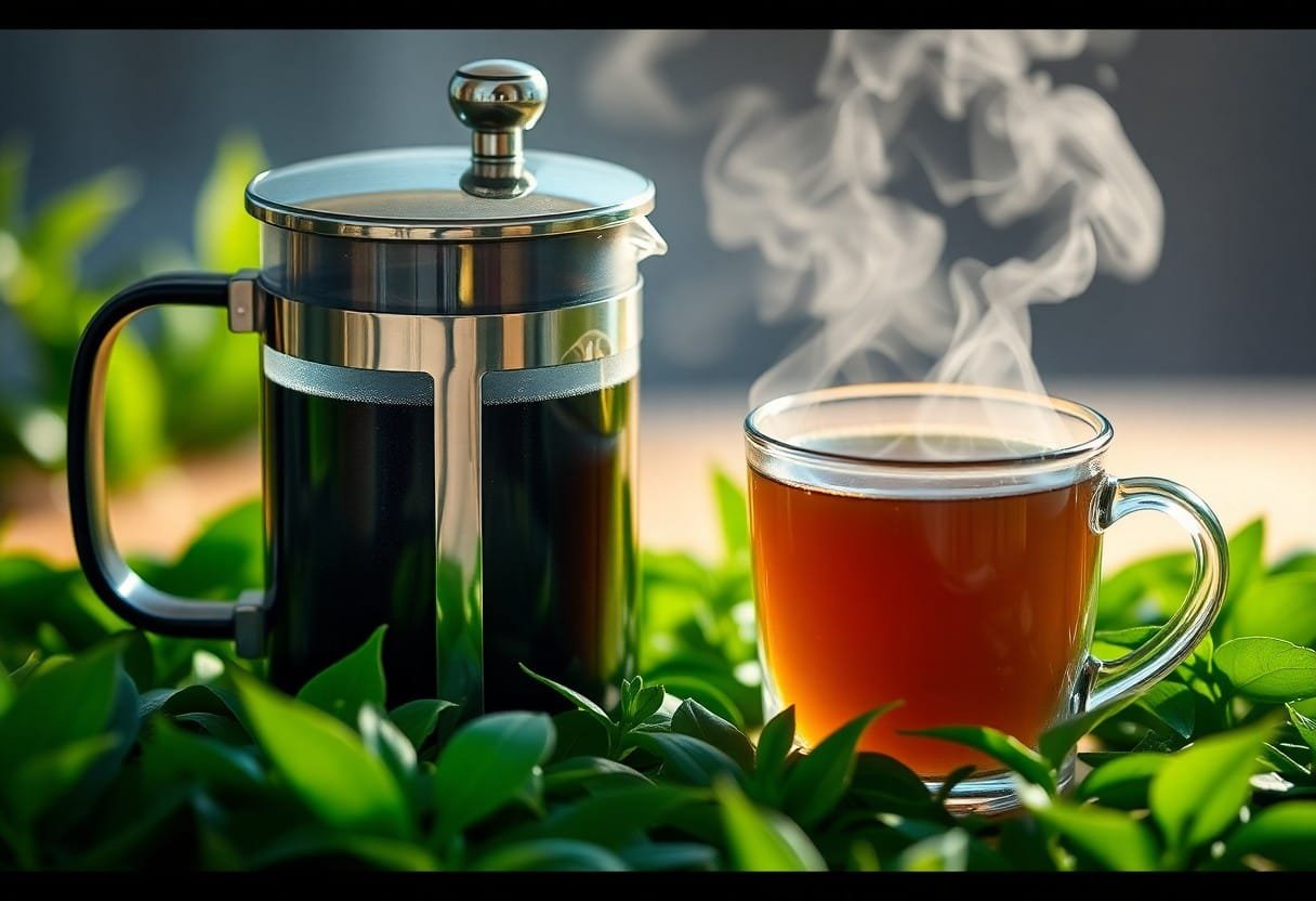 french press meets green tea magic sql