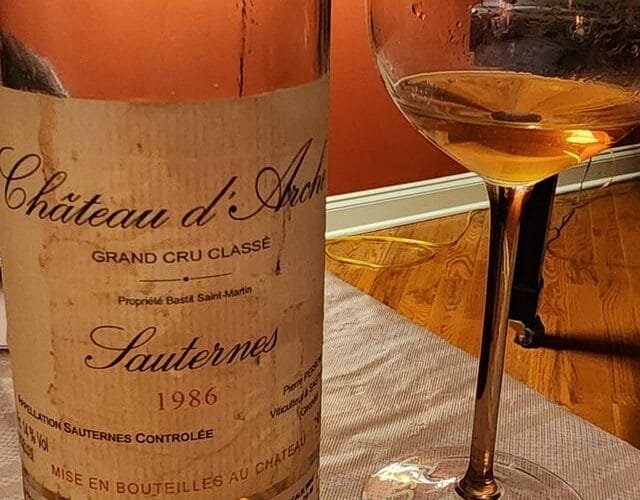 The Timeless Elegance of a 1986 Sauternes