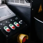 A professional Sivetz fluid-bed coffee roaster inside a bright Portland production facility.